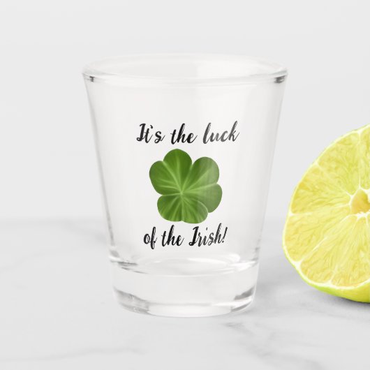 Irish St Patrick's Day Funny Quotes Shot Glas (Voorkant)