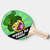 Irish St. Patrick's Day Geweldige Face Meme Tafeltennisbatje (Zijkant)