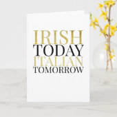 Irish St Patrick's Day Gift Friends Kaart (Gele Bloem)