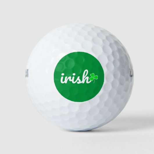Irish St. Patrick's Day Golfballen (Voorkant)