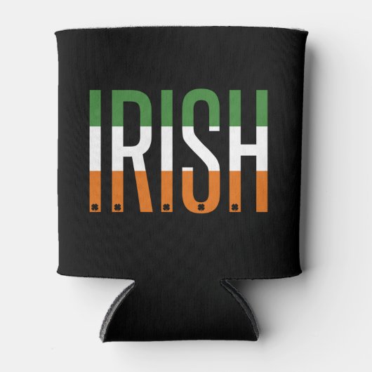 Irish St Patrick's Day Ireland Flag Shamrock Lucky Blikjeskoeler (Voorkant)