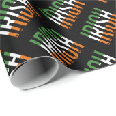 Irish St Patrick's Day Ireland Flag Shamrock Lucky Cadeaupapier (Rol Hoek)