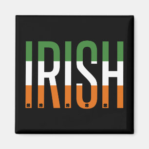Irish St Patrick's Day Ireland Flag Shamrock Lucky Magneet
