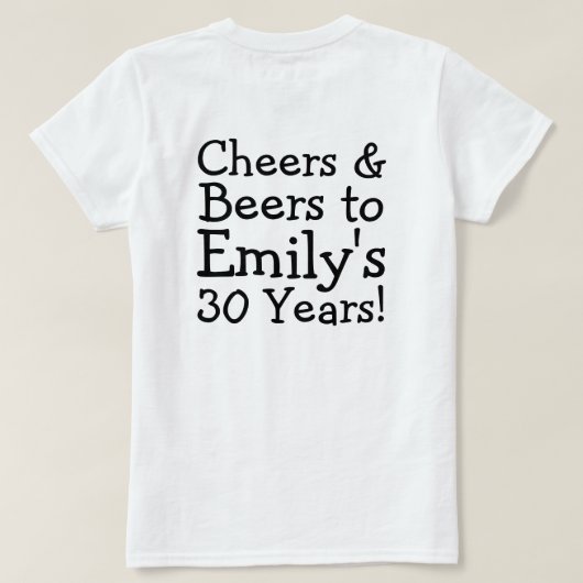 Irish St Patricks Day Jig, Foto Framed Head T-shirt (Design achterkant)