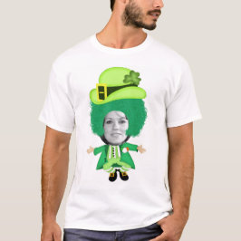Irish St Patricks Day Jig, Foto Framed Head T-shirt