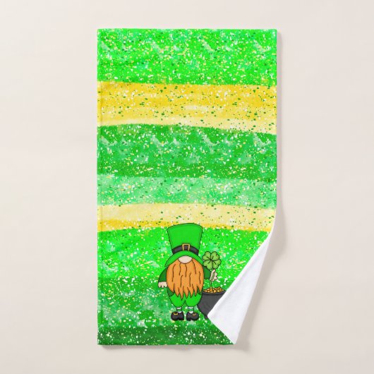 Irish St Patrick's Day Leprechaun Gnome Seasonal Handdoek (Handdoek)