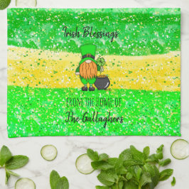 Irish St Patrick's Day Leprechaun Gnome Seasonal Theedoek