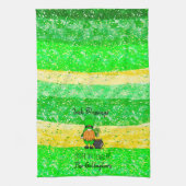 Irish St Patrick's Day Leprechaun Gnome Seasonal Theedoek (Verticaal)