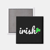Irish St. Patrick's Day Lucky Shamrock Magneet (Voorkant / Achterkant)