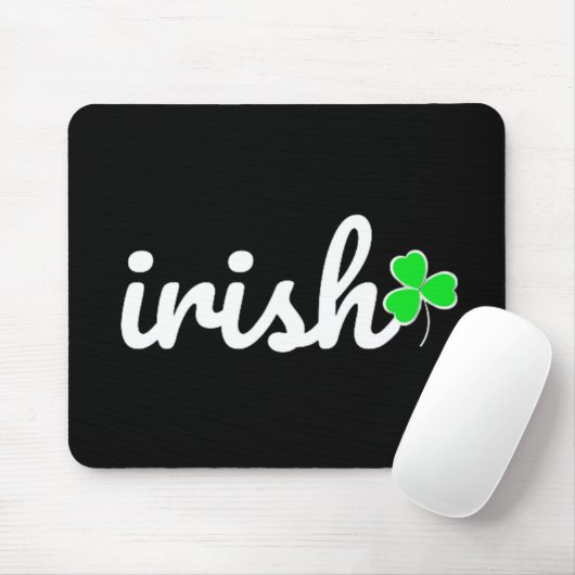 Irish St. Patrick's Day Lucky Shamrock Muismat (Met muis)