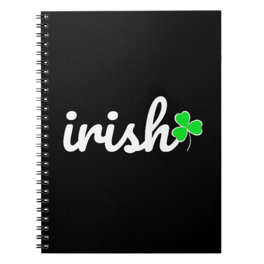 Irish St. Patrick's Day Lucky Shamrock Notitieboek (Voorkant)