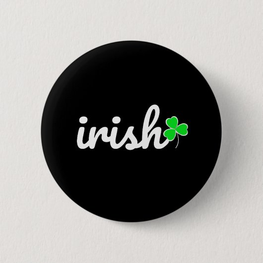 Irish St. Patrick's Day Lucky Shamrock Ronde Button 5,7 Cm (Voorkant)