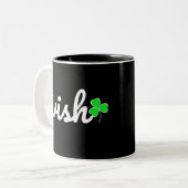 Irish St. Patrick's Day Lucky Shamrock Tweekleurige Koffiemok (Voorkant links)