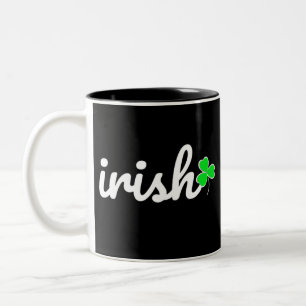 Irish St. Patrick's Day Lucky Shamrock Tweekleurige Koffiemok