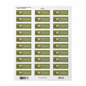 Irish St. Patrick's Day Snowman Adresetiketten d2 Etiket (Full Sheet)