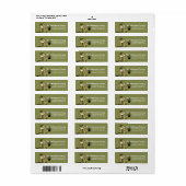 Irish St. Patrick's Day Snowman Adresetiketten d3 Etiket (Full Sheet)