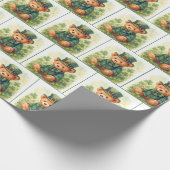 Irish St. Patrick's Day Teddy Bear Cadeaupapier (Hoek)