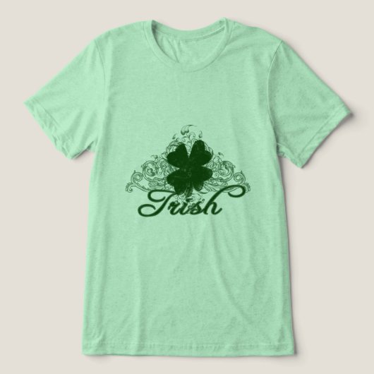 Irish St. Patricks Day Tri-Blend Shirt (Design voorkant)
