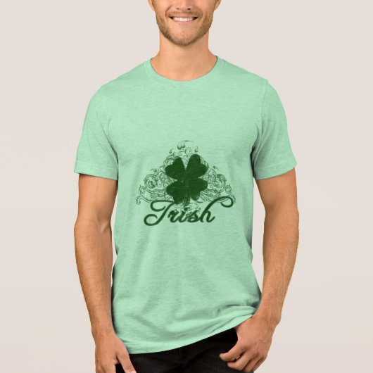 Irish St. Patricks Day Tri-Blend Shirt (Voorkant)