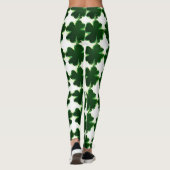 Irish St. Patricks Day Vier lef Clovers Leggings (Achterkant)