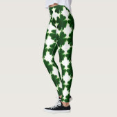 Irish St. Patricks Day Vier lef Clovers Leggings (Links)