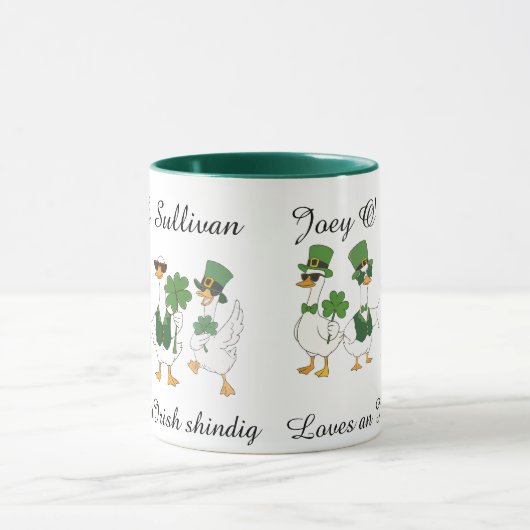 Irish St Patty's Day Custom Funny Mug Mok (Midden)