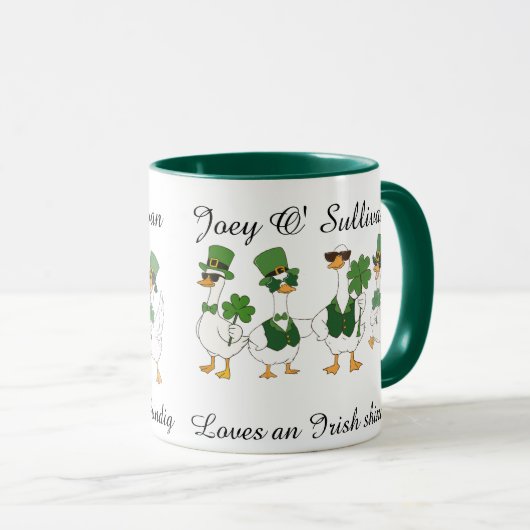 Irish St Patty's Day Custom Funny Mug Mok (Voorkant rechts)