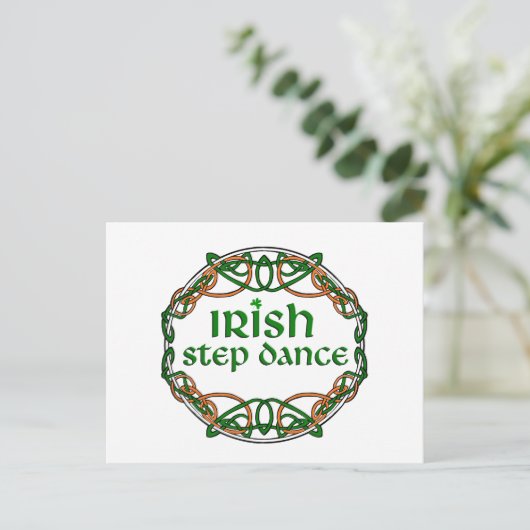 Irish Step Dance Briefkaart (Staand voorkant)