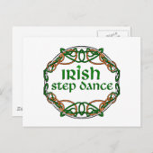 Irish Step Dance Briefkaart (Voorkant / Achterkant)