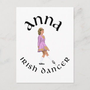 Irish Step Dance Custom Design ANNA Briefkaart