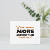 Irish Step Dance dansende design Briefkaart (Staand voorkant)