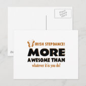 Irish Step Dance dansende design Briefkaart (Voorkant / Achterkant)
