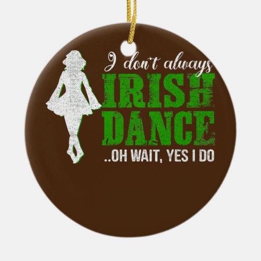 Irish Step Dance Girl Ierland danst Irish Dance Keramisch Ornament (Voorkant)