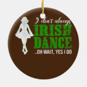 Irish Step Dance Girl Ierland danst Irish Dance Keramisch Ornament (Achterkant)
