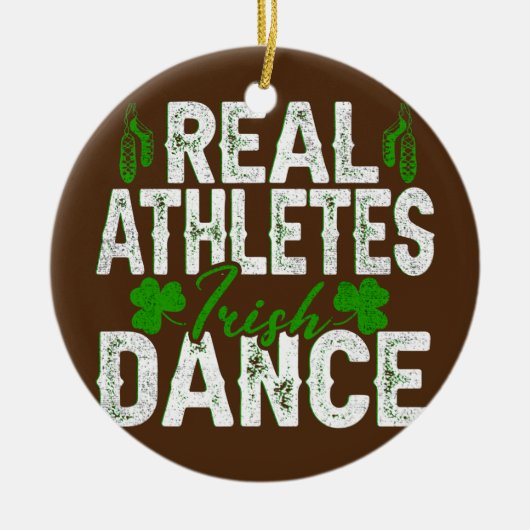 Irish Step Dance Girl Ierland danst Irish Dance Keramisch Ornament (Voorkant)