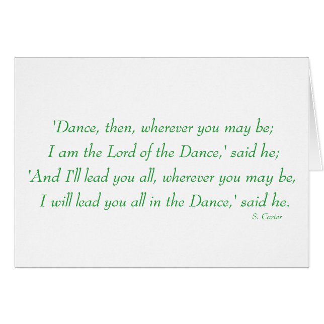 Irish Step Dance - Lord of the Dance Chorus (Voorkant Horizontaal)