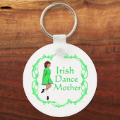 Irish Step Dance moeder - Green Sleutelhanger (Voorkant)
