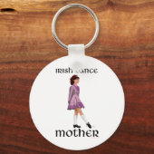Irish Step Dance moeder - Mauve Sleutelhanger (Voorkant)
