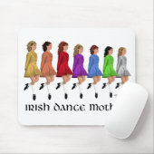 Irish Step Dance moeder - Regenbooglijn Muismat (Met muis)