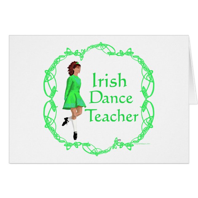 Irish Step Dance Teacher - Green (Voorkant Horizontaal)