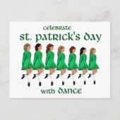 Irish Step Dance viert St. Patrick's Day Briefkaart (Voorkant)