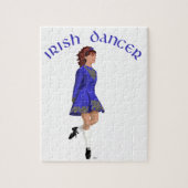 Irish Step Dancer - blauw Legpuzzel (Verticaal)