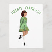 Irish Step Dancer - Green Briefkaart (Voorkant)