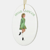 Irish Step Dancer - Green Keramisch Ornament (Links)