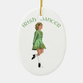 Irish Step Dancer - Green Keramisch Ornament (Voorkant)