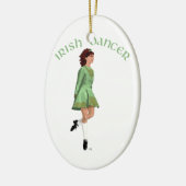 Irish Step Dancer - Green Keramisch Ornament (Links)