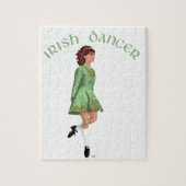 Irish Step Dancer - Green Legpuzzel (Verticaal)