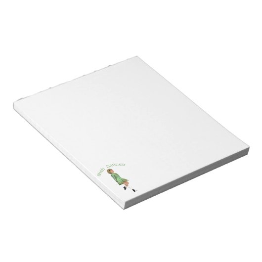 Irish Step Dancer - Green Notitieblok (Schuin)