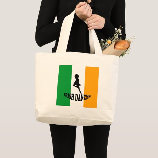 Irish Step Dancer Grote Tote Bag (Voorkant (product))