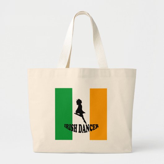 Irish Step Dancer Grote Tote Bag (Voorkant)